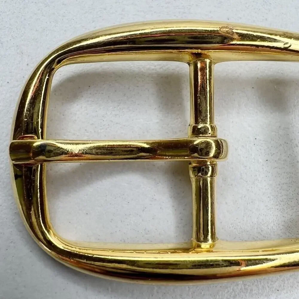 Vintage Gold Tone Simple Basic Belt Buckle for up to 1 Inch Belt